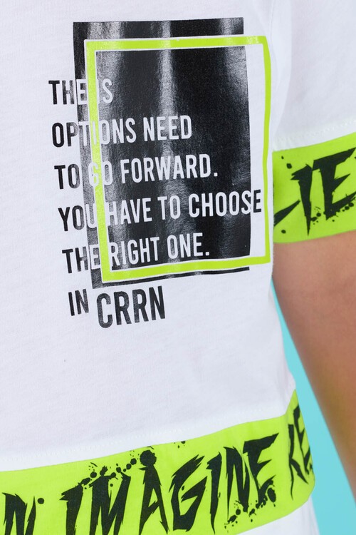 Erkek Çocuk Arkası Baskılı Tshirt 9-13 Yaş 14022