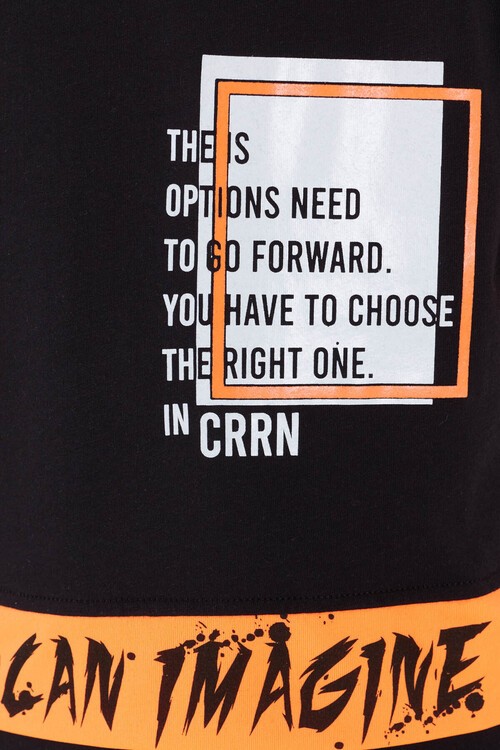 Erkek Çocuk Arkası Baskılı Tshirt 9-13 Yaş 14022