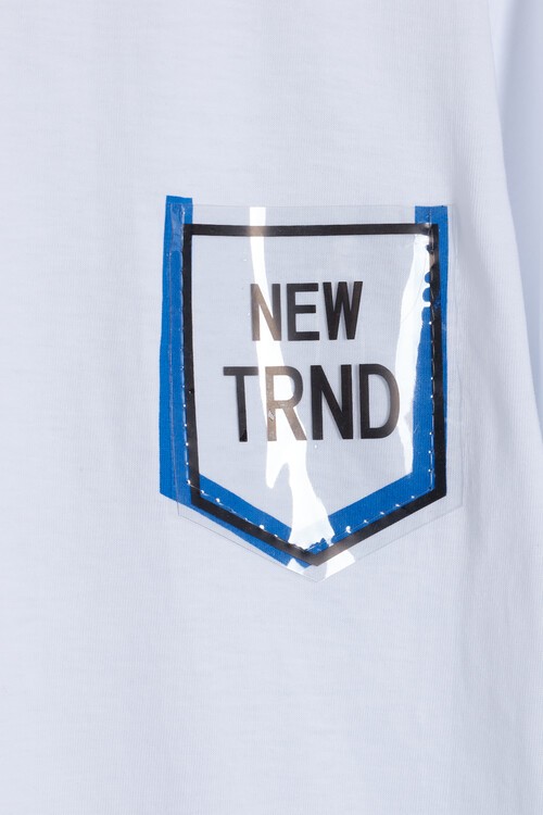 Erkek Çocuk Beyaz Cep Detaylı 3-9 Yaş T-Shirt 6210-1