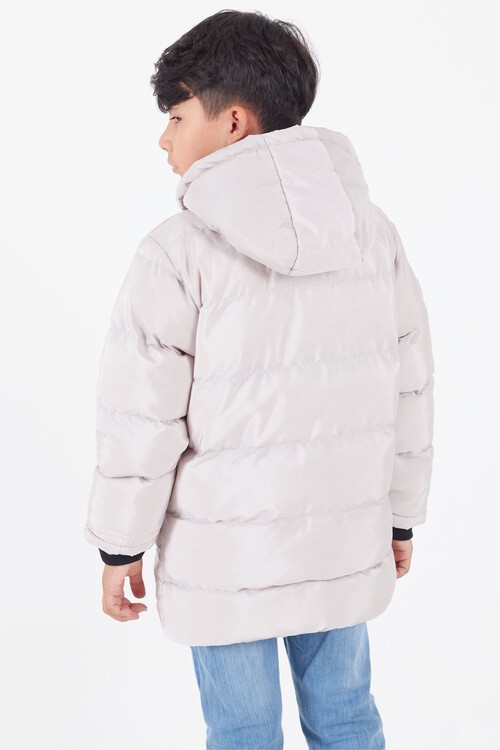 Erkek Çocuk Mont BLN Dream Baskılı Kapşonlu Şişme Mont 14541