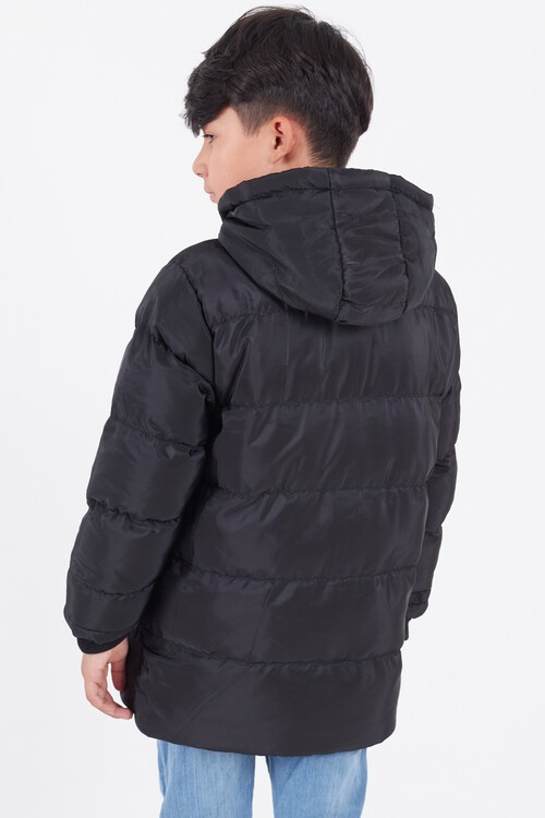 Erkek Çocuk Mont BLN Dream Baskılı Kapşonlu Şişme Mont 14541