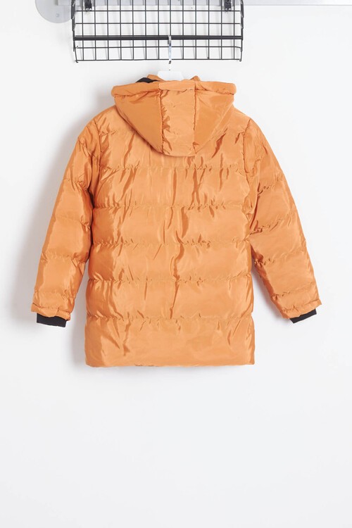 Erkek Çocuk Mont BLN Dream Baskılı Kapşonlu Şişme Mont 14541