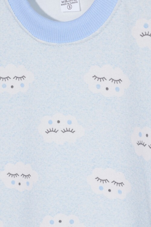 Erkek Çocuk Bulutlu Pijama Takımı 14493