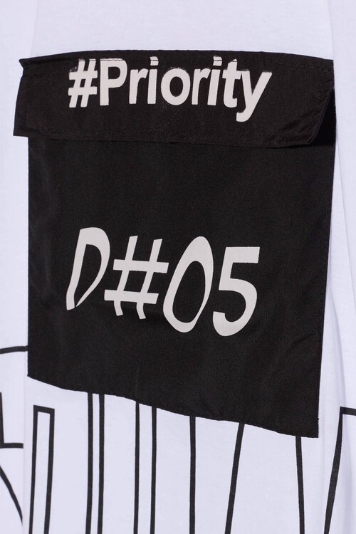 Erkek Çocuk Cepli Priority Baskılı Tshirt 8-13 Yaş 14016