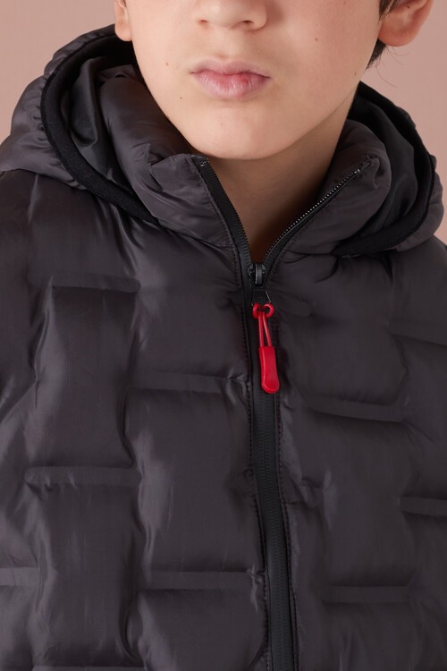 Erkek Çocuk Desenli Kapüşonlu Şişme Yelek 14582