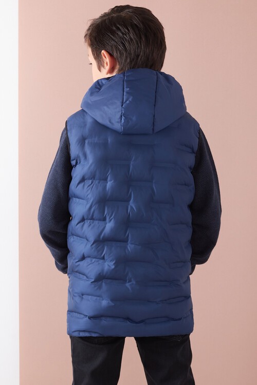 Erkek Çocuk Desenli Kapüşonlu Şişme Yelek 14582