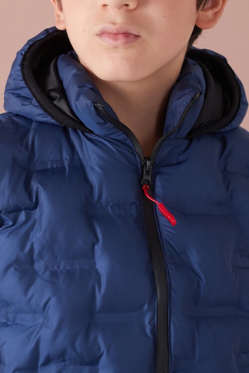 Erkek Çocuk Desenli Kapüşonlu Şişme Yelek 14582