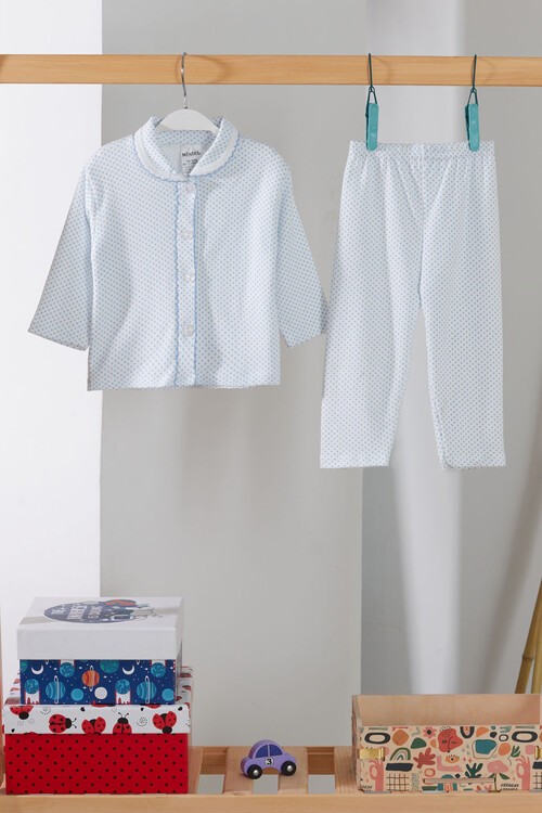 Erkek Çocuk Düğmeli Pijama Takımı 14495