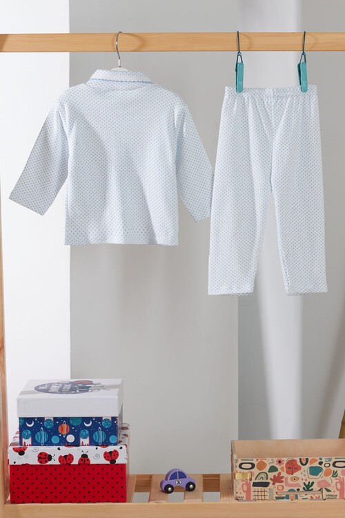 Erkek Çocuk Düğmeli Pijama Takımı 14495