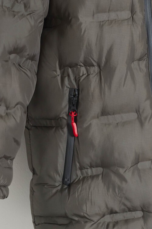 Erkek Çocuk Mont Düz Baskılı Kapşonlu Şişme Mont 14540