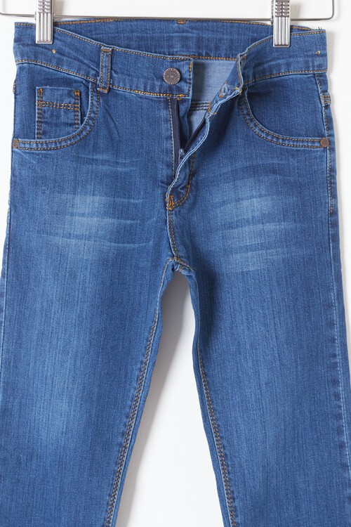 Erkek Çocuk Düz Jean Pantolon 2-12 Yaş 13905