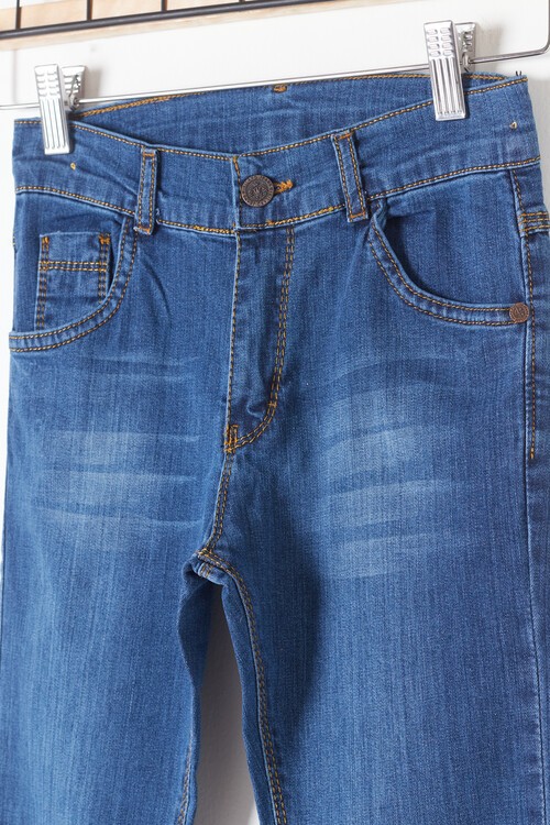 Erkek Çocuk Düz Jean Pantolon 2-12 Yaş 13905