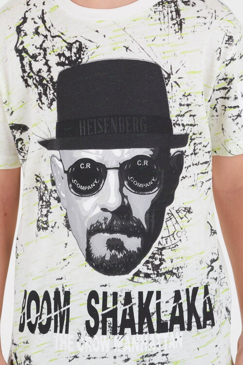 Erkek Çocuk Heisenberg Yazı Baskılı Tshirt 9-14 Yaş 14072