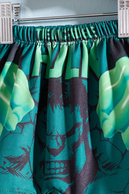 Erkek Çocuk Hulk Baskılı Mayo ve Bone 14481