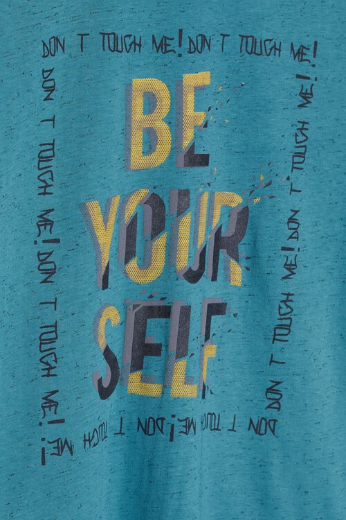 Erkek Çocuk Kılçıllı Baskılı Tshirt 9-14 Yaş 14101