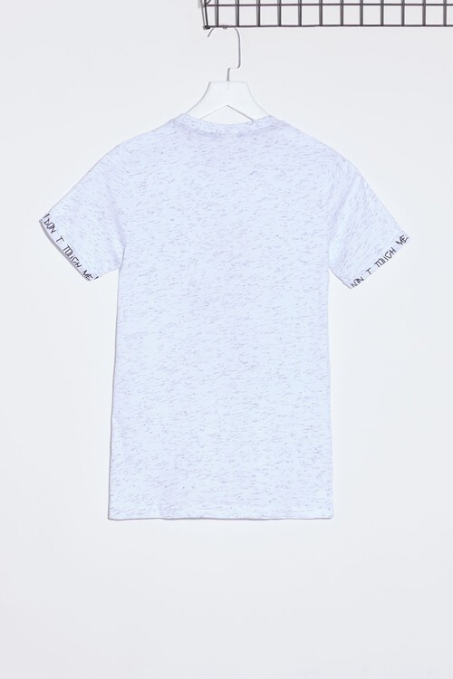 Erkek Çocuk Kılçıllı Baskılı Tshirt 9-14 Yaş 14101