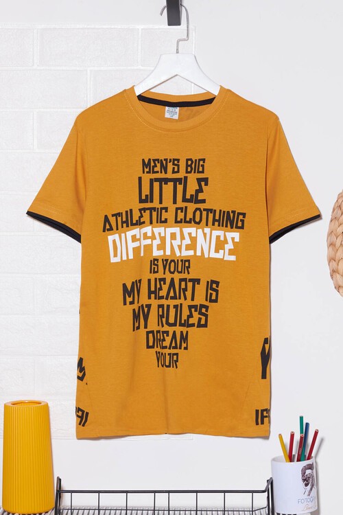 Erkek Çocuk Little Baskılı Tshirt 8-12 Yaş 14018