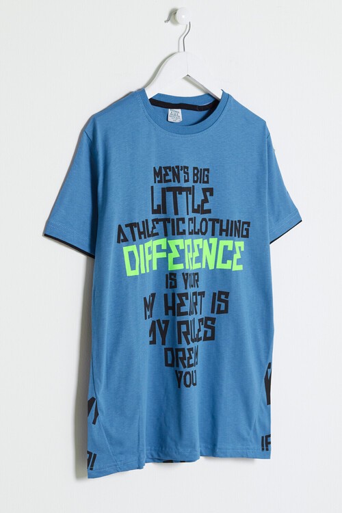 Erkek Çocuk Little Baskılı Tshirt 8-12 Yaş 14018