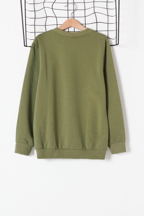 Erkek Çocuk Örümcek Baskılı Uzun Kol Sweatshirt  4-10Yaş 13360