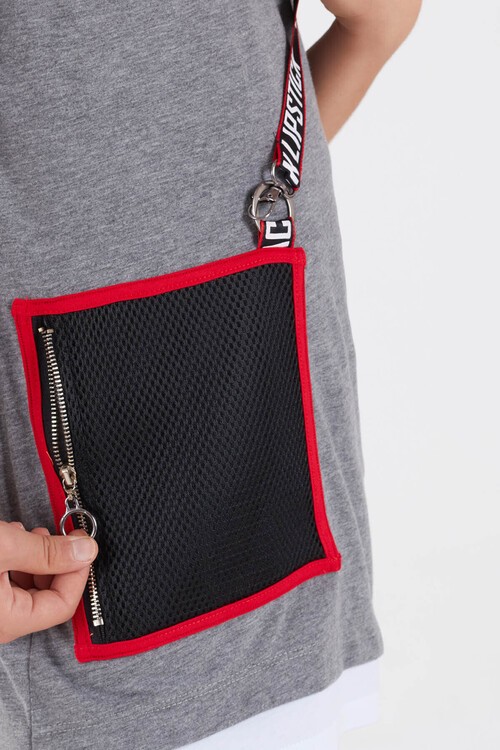 Erkek Çocuk Şerit Detaylı Tshirt 9-14 Yaş 14025