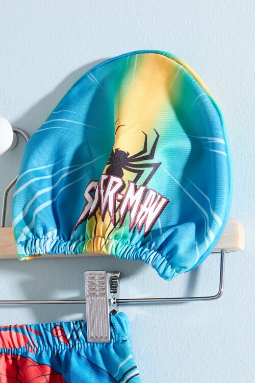 Erkek Çocuk Spider Baskılı Mayo ve Bone 14480