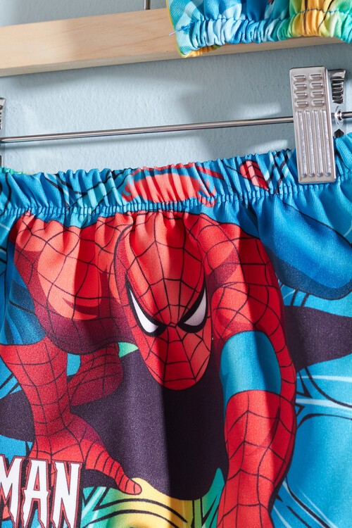 Erkek Çocuk Spider Baskılı Mayo ve Bone 14480