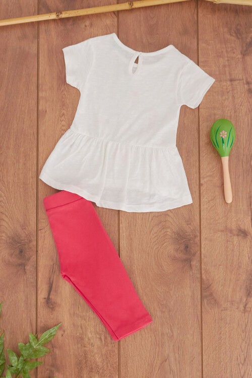 Kız Bebek Meyve Baskılı Yazlık 2li Takım 14549