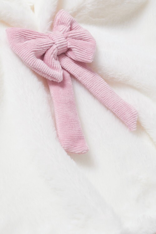 Kız Bebek Peluş Pelerinli 3lü Eşofman Takımı 14591