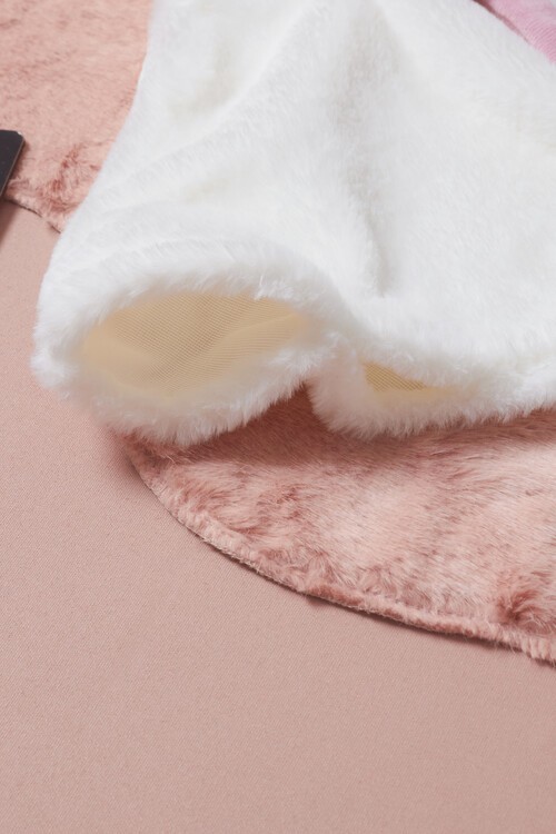 Kız Bebek Peluş Pelerinli 3lü Eşofman Takımı 14591