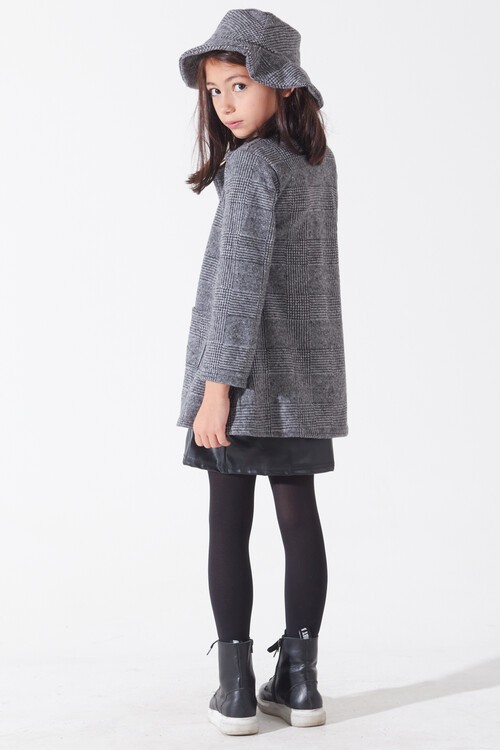 Kız Çocuk Deri Etekli Ceketli Takım 14584