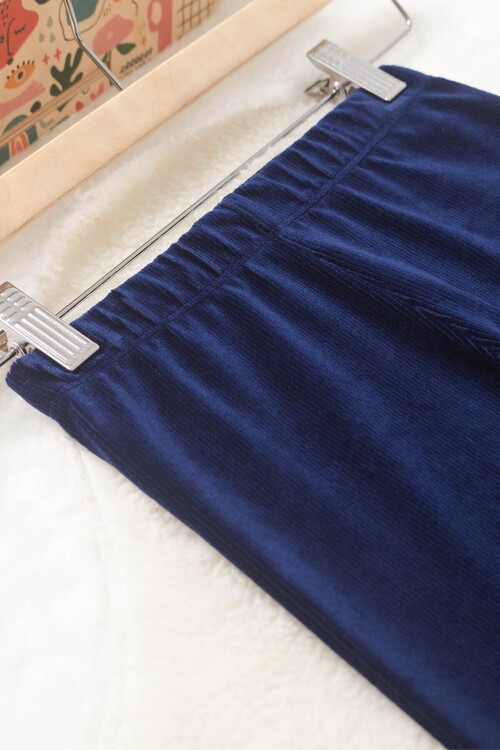 Kız Çocuk Fitilli Kadife 2-13 Yaş Tayt 13324