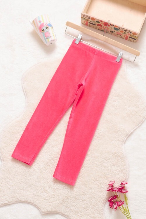 Kız Çocuk Fitilli Kadife 2-13 Yaş Tayt 13324