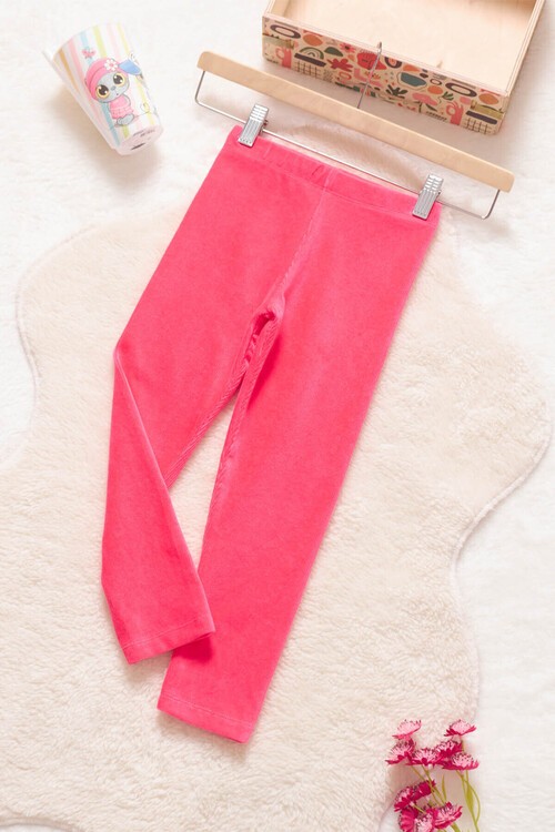 Kız Çocuk Fitilli Kadife 2-13 Yaş Tayt 13324