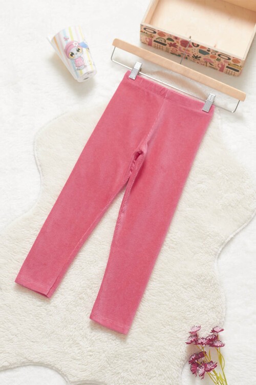 Kız Çocuk Fitilli Kadife 2-13 Yaş Tayt 13324