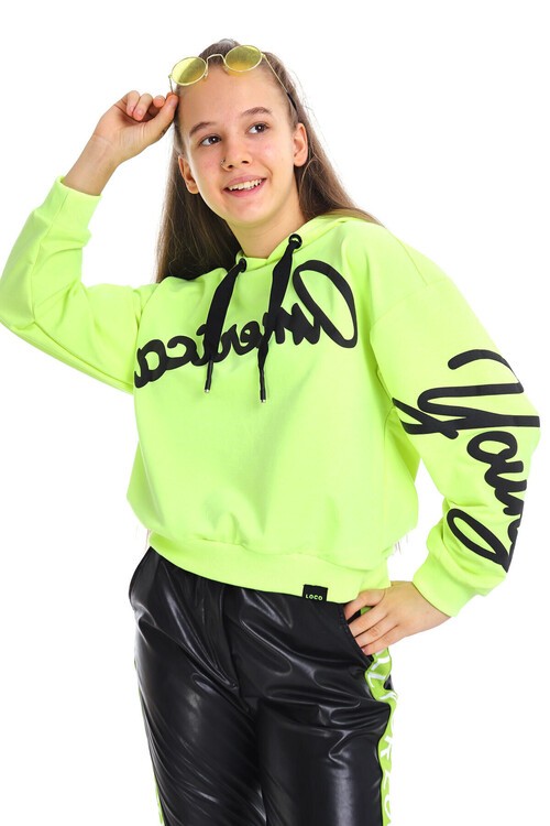 Kız Çocuk Kapüşonlu Sweatshirt 10-15 Yaş 14160
