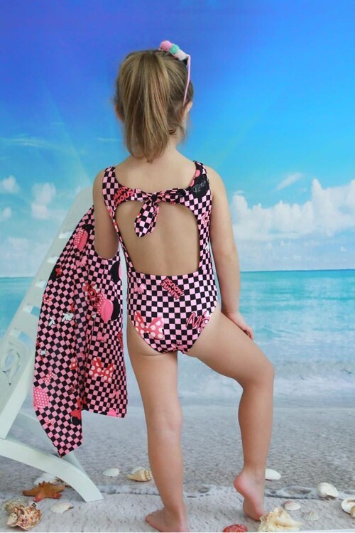 Kız Çocuk Kareli Mayo Takımı 14473