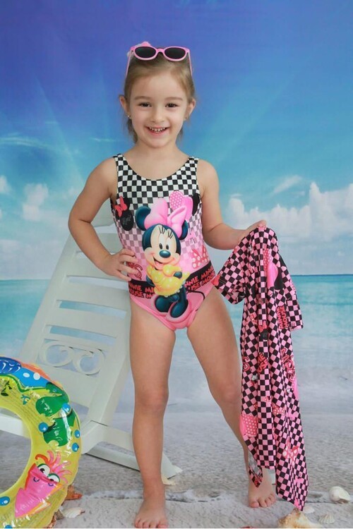 Kız Çocuk Kareli Mayo Takımı 14473