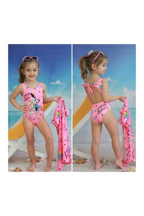 Kız Çocuk Karlar Kraliçesi Mayo Takımı 14475