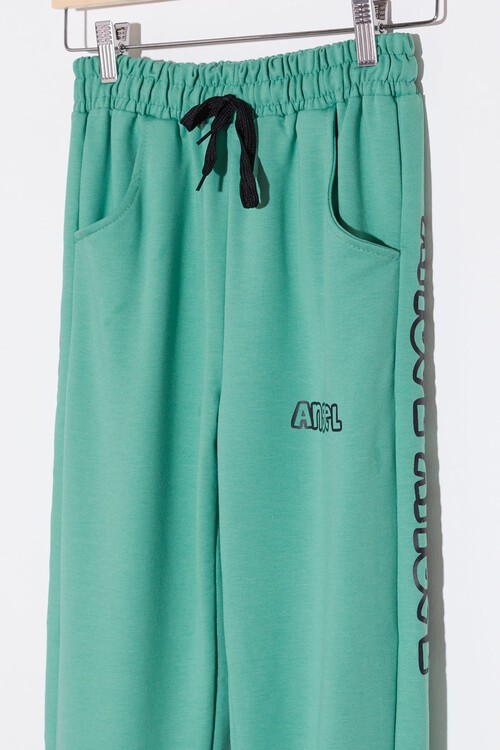 Kız Çocuk Mint Angel Yazılı Baskı 9-16 Yaş Eşofman Altı 4827-2