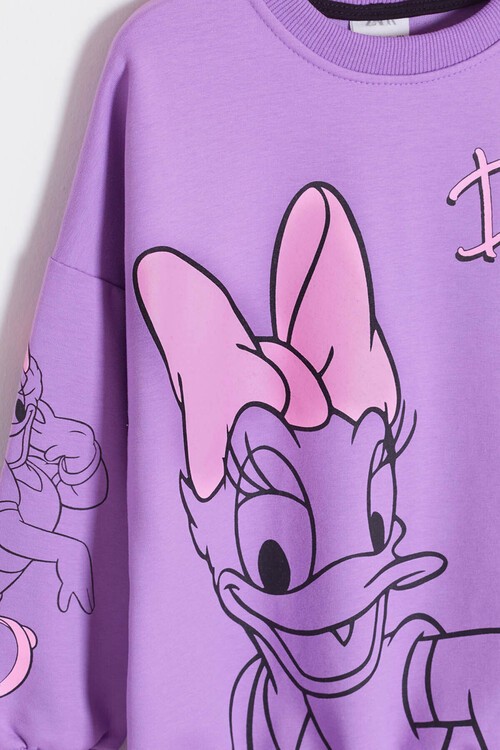 Kız Çocuk Ördek Daisy Baskılı Eşofman Takımı 14601