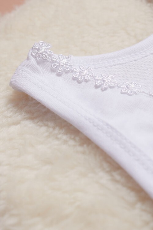 Kız Çocuk Papatya Desenli 6lı Atlet 14405