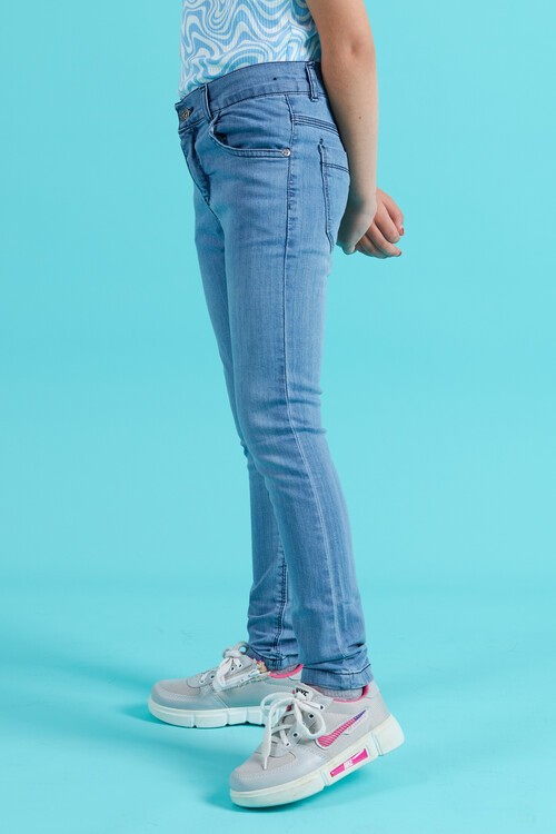 Kız Çocuk Payetli Jean Pantolon 2-12 Yaş  13903