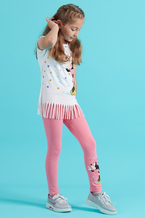 Kız Çocuk Püsküllü Yazlık Takım 3-10 Yaş 13935