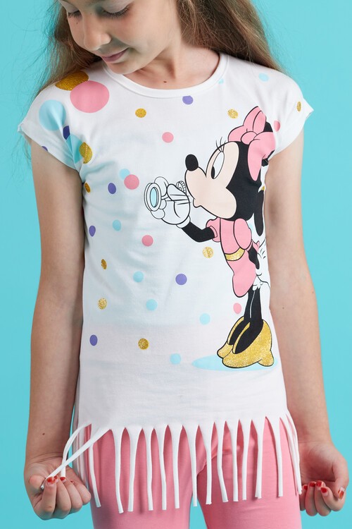 Kız Çocuk Püsküllü Yazlık Takım 3-10 Yaş 13935