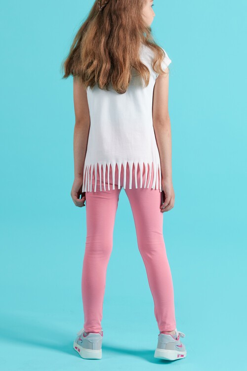 Kız Çocuk Püsküllü Yazlık Takım 3-10 Yaş 13935