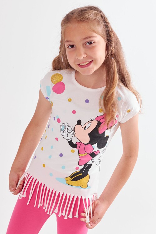 Kız Çocuk Püsküllü Yazlık Takım 3-10 Yaş 13935