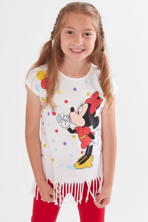 Kız Çocuk Püsküllü Yazlık Takım 3-10 Yaş 13935