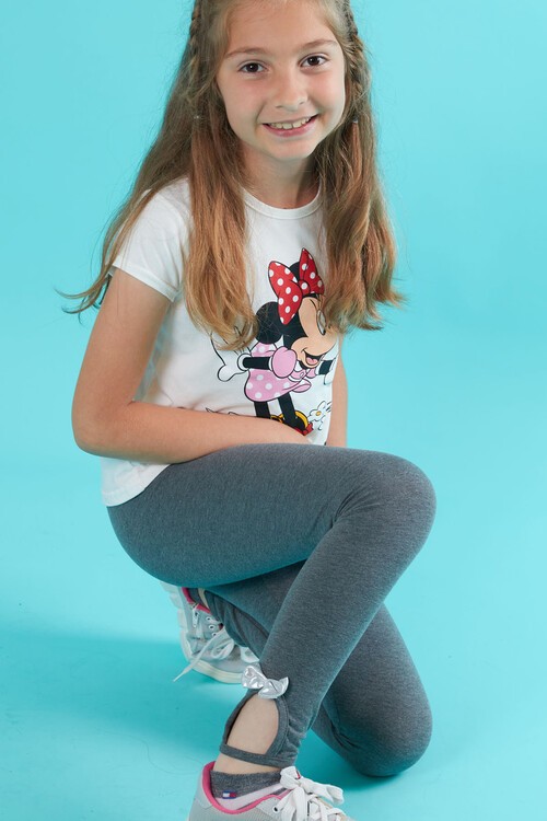 Paça Detaylı Kız Çocuk Tayt 1-8 Yaş 14468