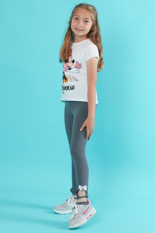 Paça Detaylı Kız Çocuk Tayt 1-8 Yaş 14468