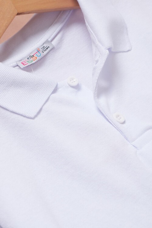 Unisex Uzun Kollu Polo Yaka Lakos T-shirt 14573